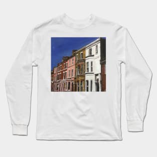 English Seaside, Victorian Houses Long Sleeve T-Shirt